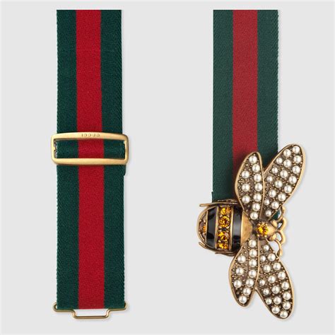gucci belt with bee